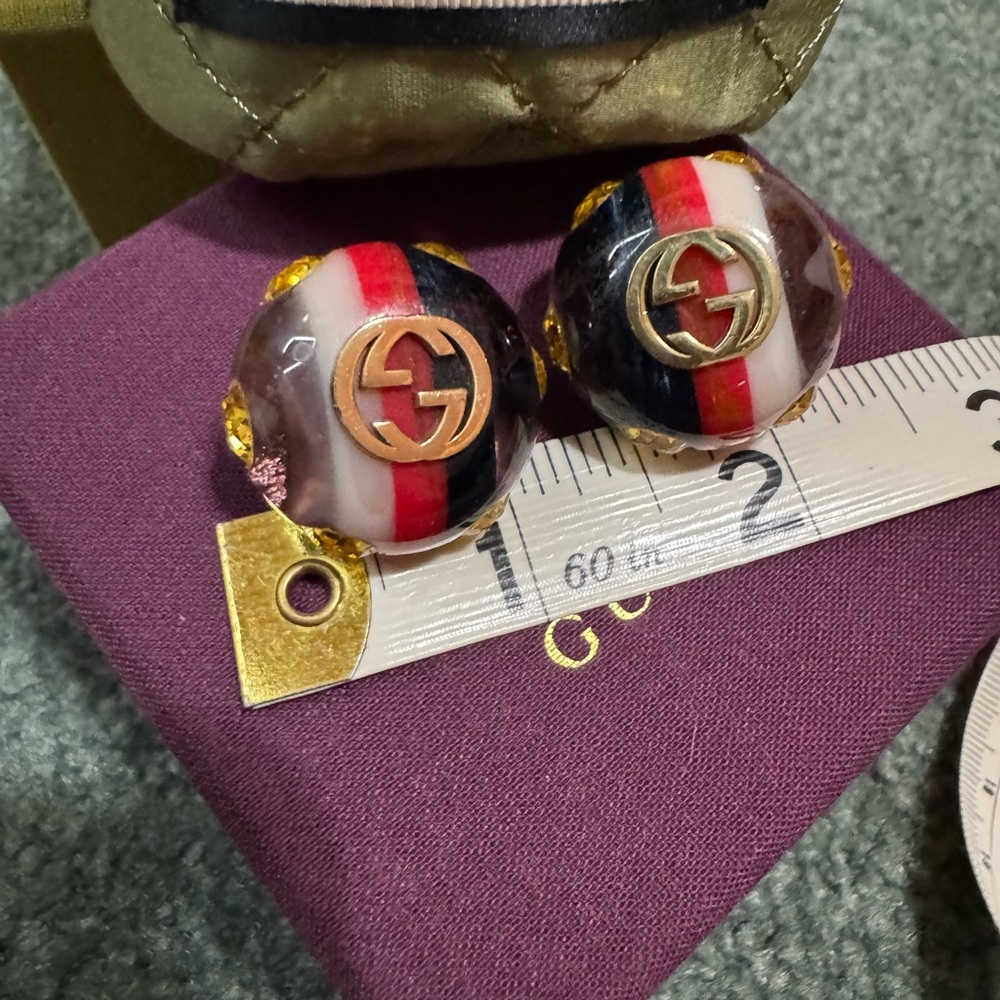 Gucci Vintage Resin Earrings - Picture 8 of 9